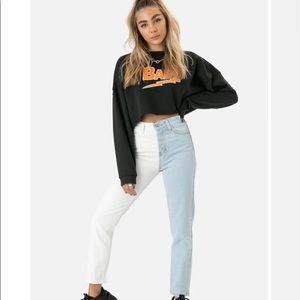Adika Color block mom jeans